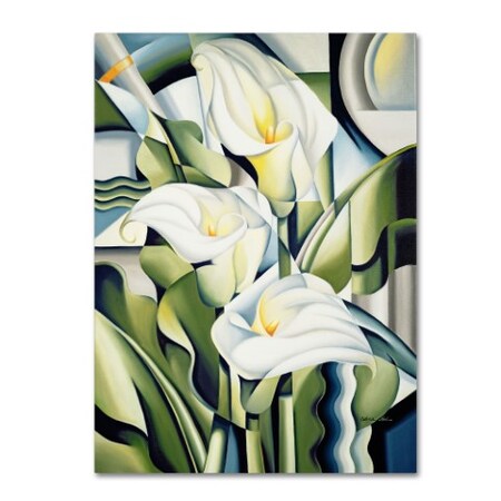 Catherine Abel 'Cubist Lilies 2002' Canvas Art,18x24